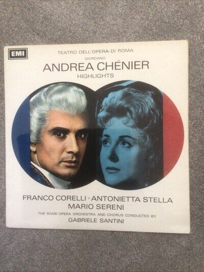 ASD 2359 - Giordano - Andrea Chenier- Highlights Rome Opera Live Recording LP