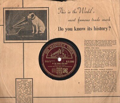 GLENN MILLER AND HIS ORCHESTRA 78 - IN THE MOOD - OUT OF SPACE - VG+ CONDITION