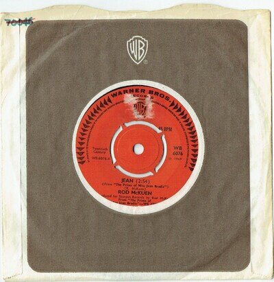 Rod McKuen - Jean/Kaleidoscope WB6076 VG+ Hear It!