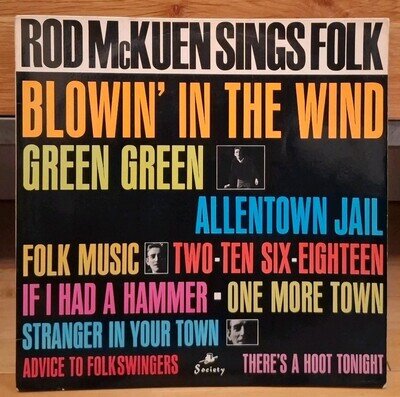 Rod McKuen – Sings Folk (UK vinyl LP) 1964 folk pop rock Horizon Singers