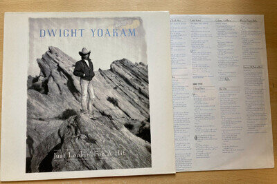 COLLECTION OF 2 DWIGHT YOAKAM LP'S - JUST LOOKIN' FOR A HIT & HILLBILLY DELUXE