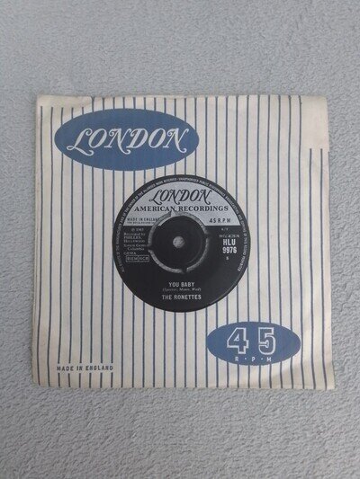 The Ronettes You Baby/Is This What I Get for Loving You. HLU 9978 7" Single 1965