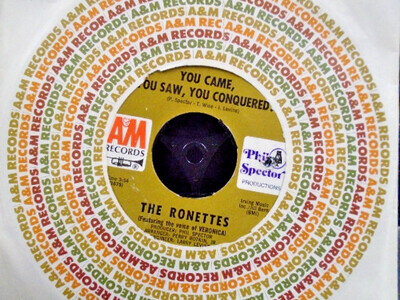 THE RONETTES " YOU CAME, YOU SAW, YOU CONQUERED " A & M EX+ COND.IN REPRO SL.