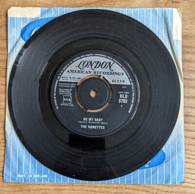 The Ronettes - Be My Baby / Tedesco And Pitman 7" Vinyl Single Record