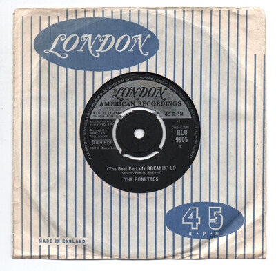 THE RONETTES - THE BEST PART OF BREAKING UP 7" 45 VINYL Rare UK London Single
