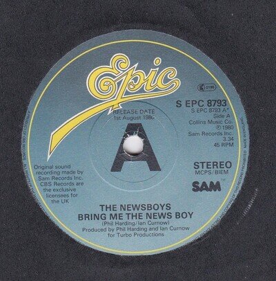 The Newsboys - Bring Me The News Boy (7", Single, Promo)