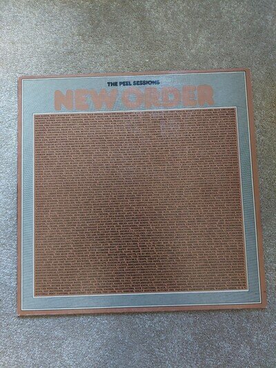 New Order The Peel Sessions Limited Edition 12" Single Vinyl Record - VG+