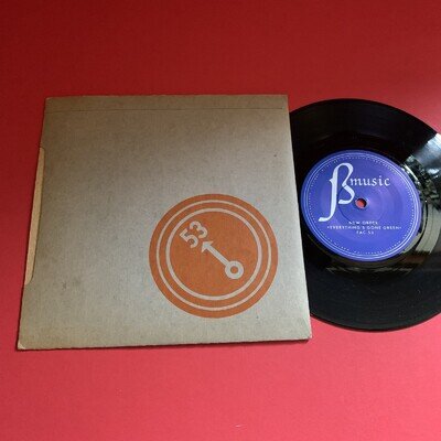 New Order Everything’s Gone Green/Procession 7” vinyl single 1981 EX/EX