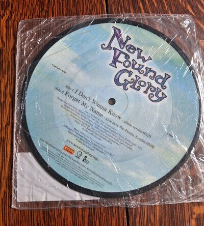 New Found Glory - I dont wanna know - 7" SINGLE RECORD Picture Disc (2005) - NEW