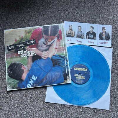 New Found Glory - Sticks And Stones - Blue Clear Swirl Vinyl 2023