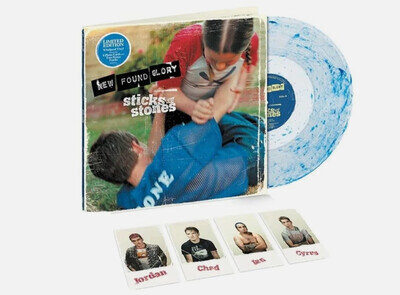 New Found Glory Sticks and Stones Whirlpool Clear Blue Splatter Vinyl LP NFG