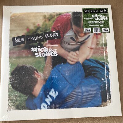 New Found Glory - Sticks & Stones LP Highlighter Yellow w Neon Green Splat Vinyl
