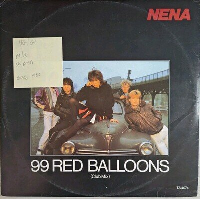 Nena 99 Red Balloons Vinyl Record VG/G+ TA4074 1983