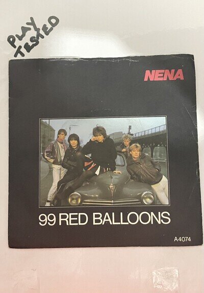 Nena - 99 Red Balloons/ Ich Bleib Im Bett 7'' Single Vinyl Record A4074 - 1983