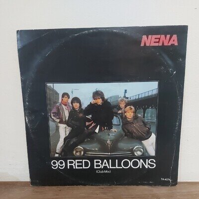 1983 Nena 99 Red Balloons (Club Mix) 12" Vinyl Record epic
