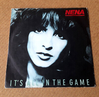 NENA It's All in the Game 7" (1985 Epic A6486) Rare UK Original 7" Great Sleeve