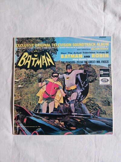 Batman TV Soundtrack Original 1966 Record Sleeve ONLY Stateside SL 10179 UK Mono