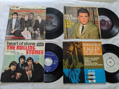 7" EP Collection **THE ROLLING STONES, SNOOKS EAGLIN, RICK NELSON, MANFRED MANN