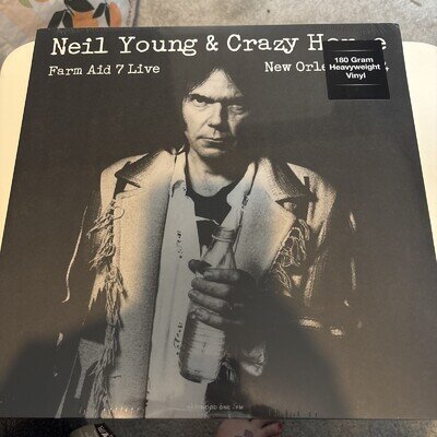 Neil Young& Crazy Horse LP Farm Aid 7 LP New Sealed 180g Heavy Weight New Vinyl