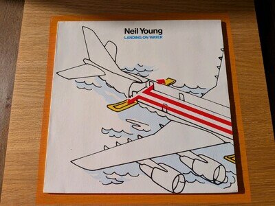 Neil Young | Landing on Water | 1986 LP Vinyl Record Album | 924 109-1 | Geffen