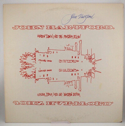 JOHN HARTFORD "SIGNED Headin' Down Into Mystery Below 78' RARE! 1st Press LP-34