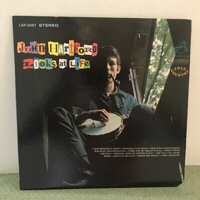 RARE! John Hartford LP "Looks At Life" (c)1967 Vinyl Record