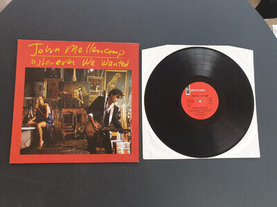 JOHN MELLENCAMP - WHENEVER WE WANTED 1991 UK PRESS 12" VINYL RECORD LP EX/EX