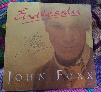 Signed: John Foxx - Endlessly 7" Viny Virgin VS 513