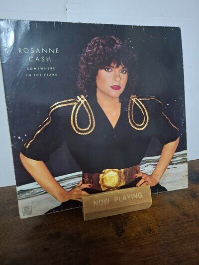 ROSANNE CASH-SOMEWHERE IN THE STARS, Vinyl Lp, 1982 uk, Vg+/Vg