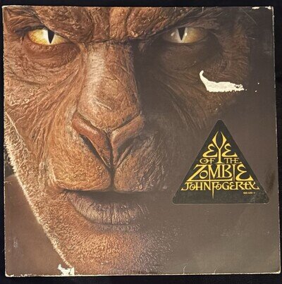 Eye of the Zombie by John Fogerty Vinyl LP 1986 G+/VG With Lyrics Inner