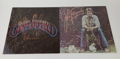 John Fogerty Self Titled 1975 album & Centerfield 1985 album Vinyl LP Job Lot