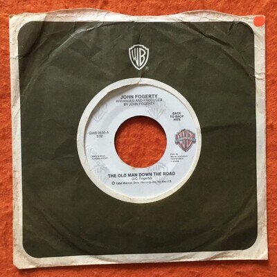 John Fogerty- The Old Man Down The Road- Rock And Roll Girls-Warner Bros 7” 1984