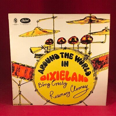 BING CROSBY & ROSEMARY CLOONEY Around The World In Dixieland 1966 UK Vinyl LP.