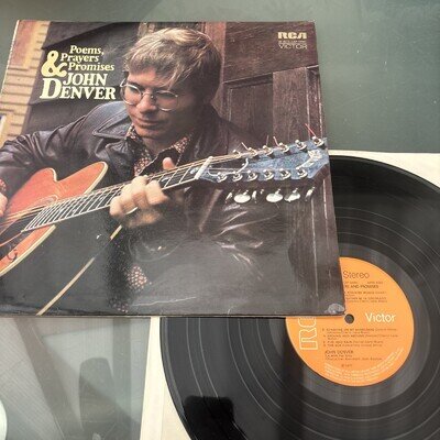 John Denver Poems Prayers Promises Original RCA UK Lp SF 8219 Country Roads