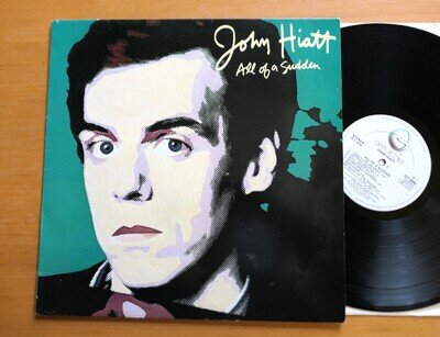 John Hiatt All Of A Sudden 1982 NM Vinyl Geffen GEF 85580