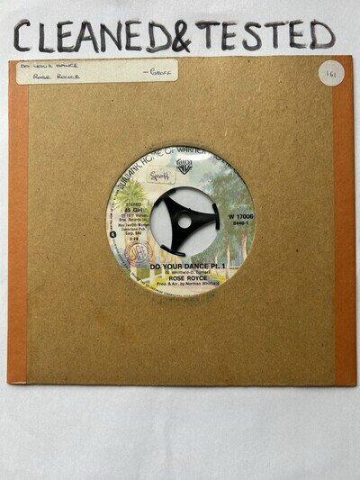 Rose Royce- Do Your Dance Pt1 / Pt2 7” Vinyl Single WARNER BROTHERS W17006 1977