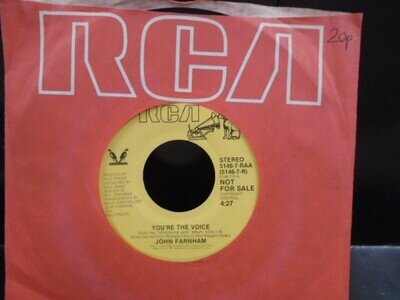 JOHN FARNHAM " YOU`RE THE VOICE " USA RCA PROMO EX+ COND.