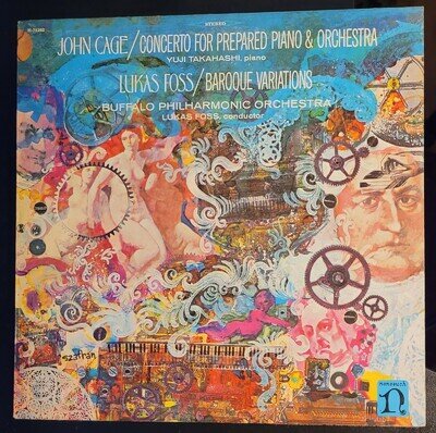 John Cage / Lukas Foss Concerto For Prepared Piano & Orchestra Vinyl LP 1968