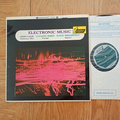 John Cage, Luciano Berio: Electronic Music Turnabout UK pressing