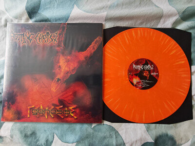 ROTTING CHRIST GENESIS 12"ORANGE WITH YELLOW SPLATTER VINYL LP NEW