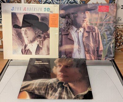 John Anderson County Music LPs Vinyl Records Bundle X 3