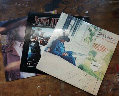 John Anderson - 3 LP Bundle - I Just Came Home, All The People, Countrified