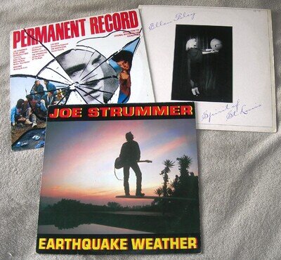 JOE STRUMMER / THE CLASH - Job Lot of 3 LPs - Earthquake Weather / Permanent Rec
