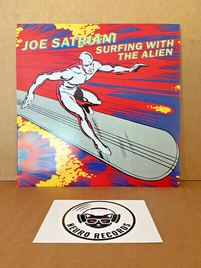 JOE SATRIANI Surfing With The Alien LP [EX+/EX+] CLEANED & PLAY TESTED - A' / B'