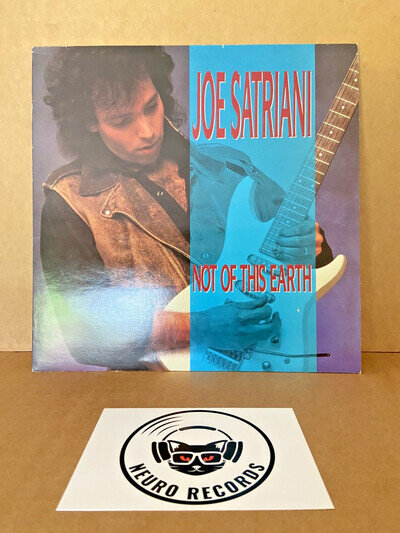 JOE SATRIANI - Not Of This Earth LP Reissue [EX+/VG+] CLEANED & PLAY TESTED