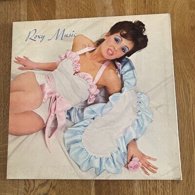 Roxy Music LP album vinyl pink rim ILPS 9200 gatefold with blue inner - VG+ A1B1