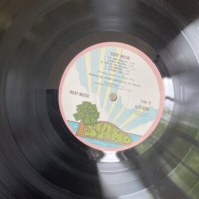 ROXY MUSIC - S/T Self Titled - 1ST PRESS VINYL LP - 2U / 3U Island Pink Rim