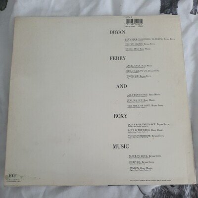 BRIAN FERRY & ROXY MUSIC - THE ULTIMATE COLLECTION VINYL LP + PIC/LYRIC INNER SL
