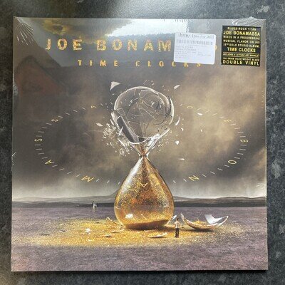 JOE BONAMASSA Time Clocks 2 LP SET. 24 Page Limited Edition Art Booklet. Sealed