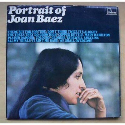 JOAN BAEZ PORTRAIT OF JOAN BAEZ LP 1967 MONO WITH INSERT (RECORD HAS SOME LIGHT
